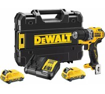 Dewalt DCD701D2-QW Cordless Drill 2x 12V 2Ah XR TSTAK Black, Yellow