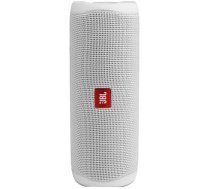 JBL Flip 5 Portable Bluetooth Speaker Steal White Stone  EU JBL_FLIP5_WHITE_EU