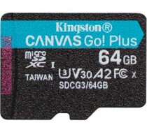 Atminties kortelė MEMORY Micro SDXC 64GB UHS-I/SDCG3/64GBSP KINGSTON Canvas Go! Plus (7406173011752) ( JOINEDIT44624075 )
