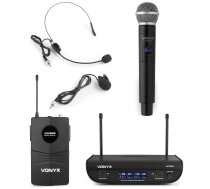 Vonyx WM82C UHF 2-Channel Wireless Microphone