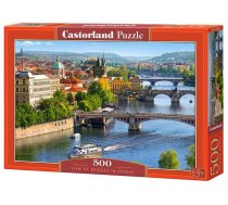 Castorland View Of Bridges In Prague, 500 gab.