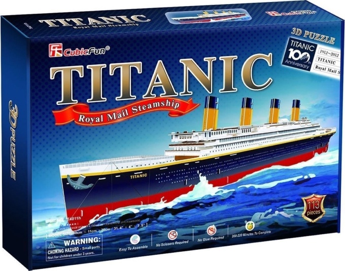 Puzle Cubicfun Titanic T4011H, 113 gab. price from 24€ to 45