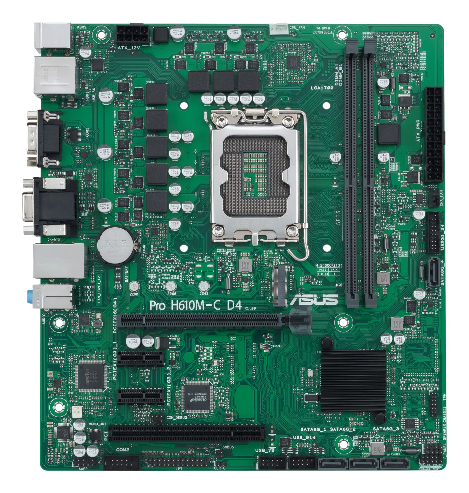 ASUS PRO H610M-C D4-CSM product photo