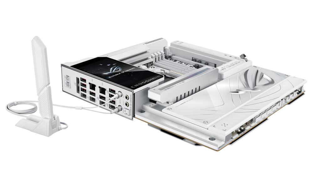 Asus ROG CROSSHAIR X870E GLACIAL product photo