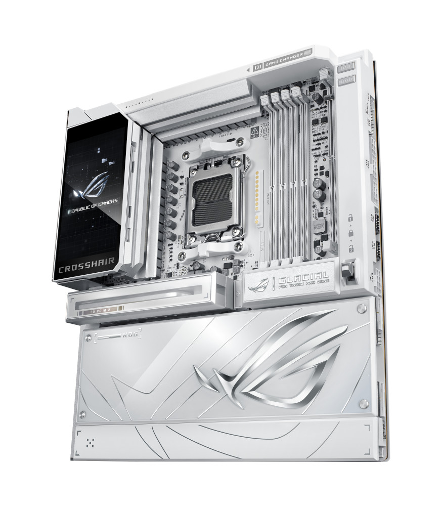 Asus ROG CROSSHAIR X870E GLACIAL product photo