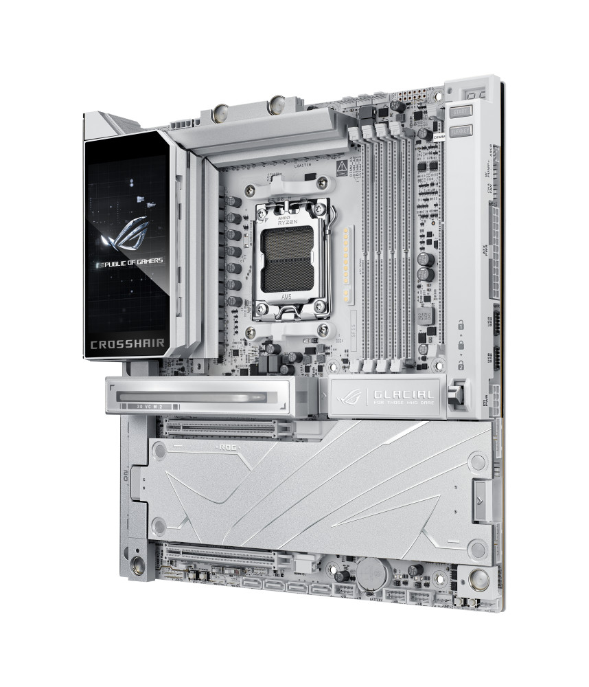 Asus ROG CROSSHAIR X870E GLACIAL product photo