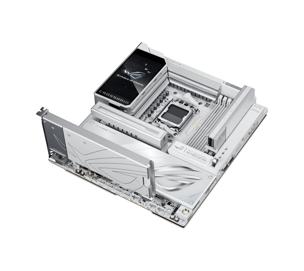 Asus ROG CROSSHAIR X870E GLACIAL product photo