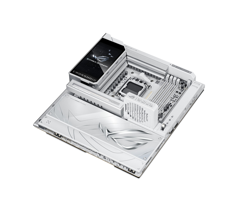 Asus ROG CROSSHAIR X870E GLACIAL product photo