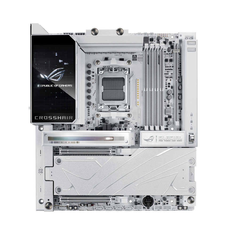 Asus ROG CROSSHAIR X870E GLACIAL product photo