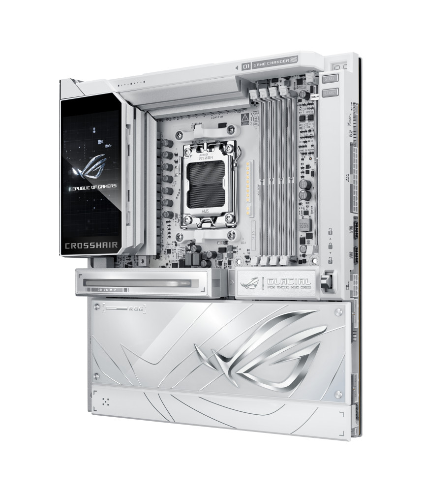 Asus ROG CROSSHAIR X870E GLACIAL product photo