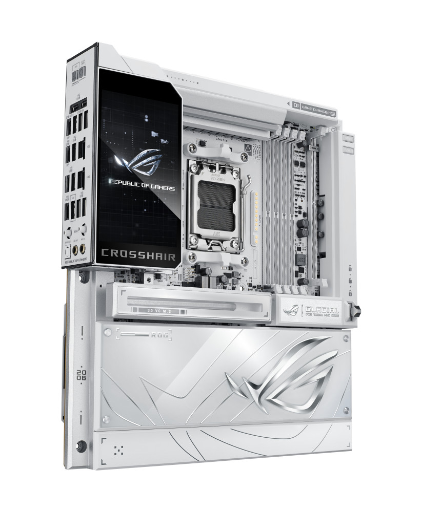Asus ROG CROSSHAIR X870E GLACIAL product photo