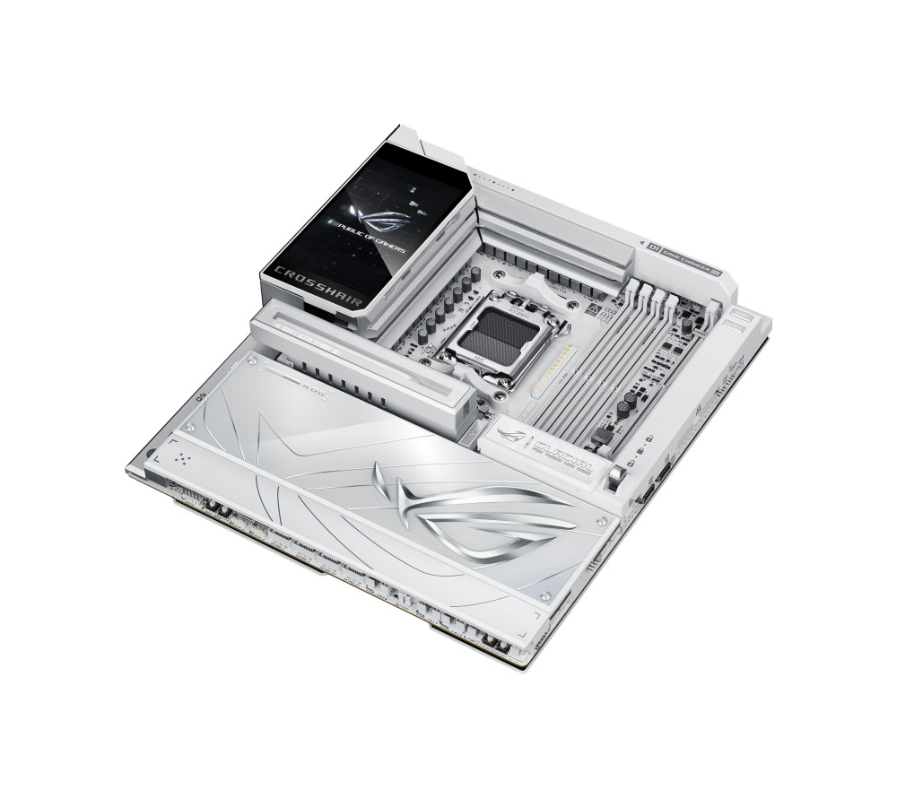 Asus ROG CROSSHAIR X870E GLACIAL product photo