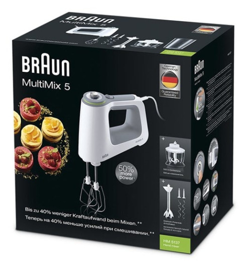 Braun MultiMix 5 HM5137WH product photo