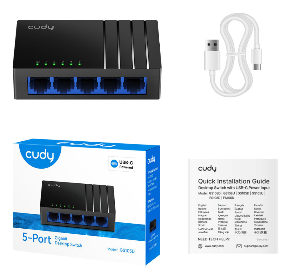 Cudy GS105D product photo