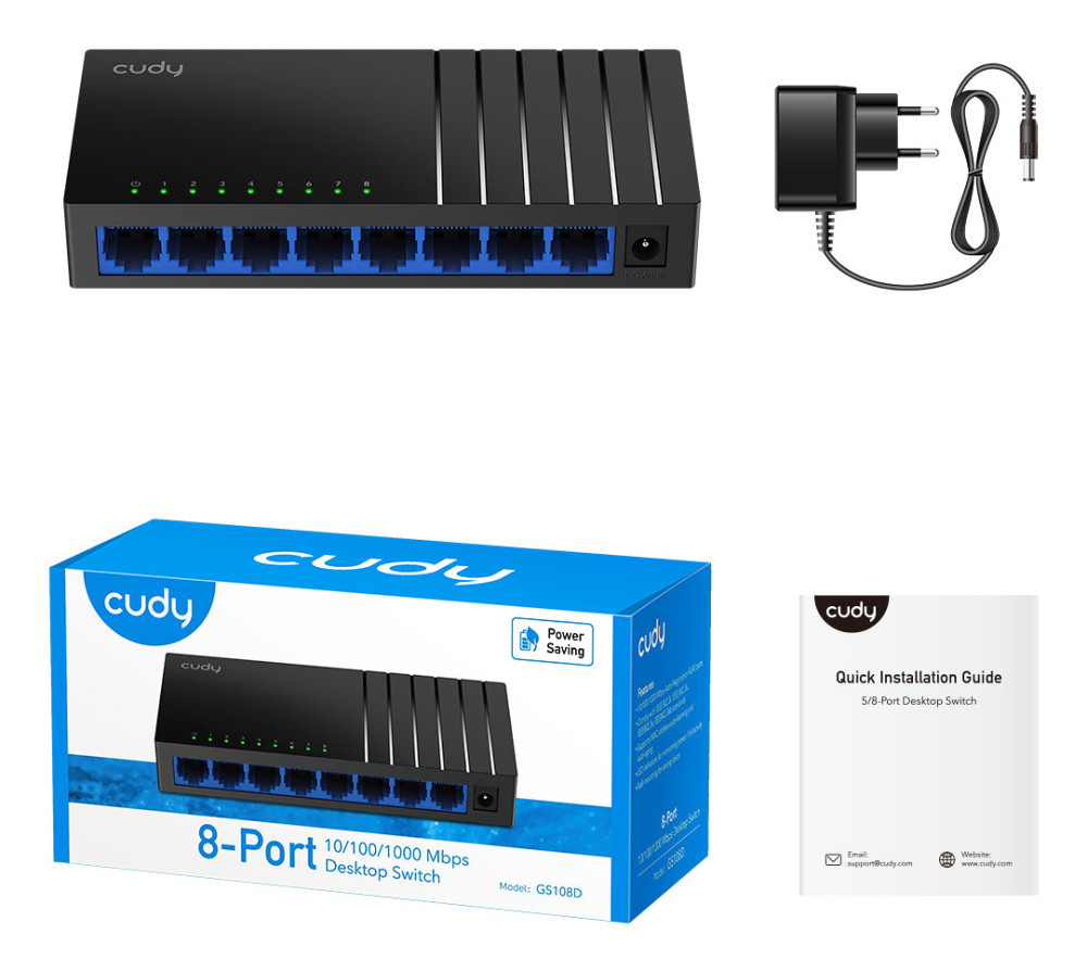 Cudy GS108D product photo
