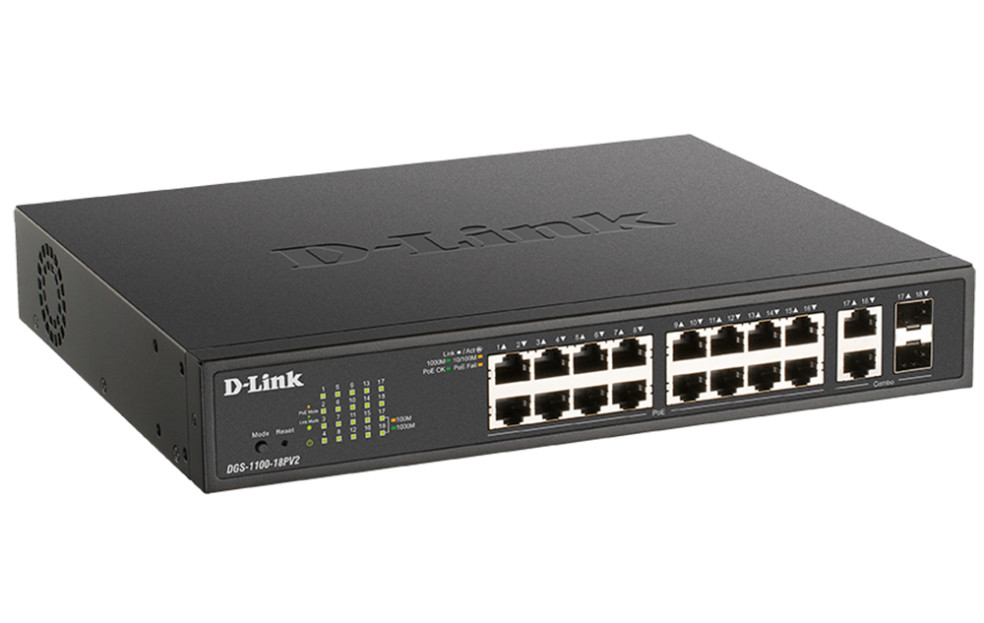 D-Link DGS-1100-18PV2 product photo