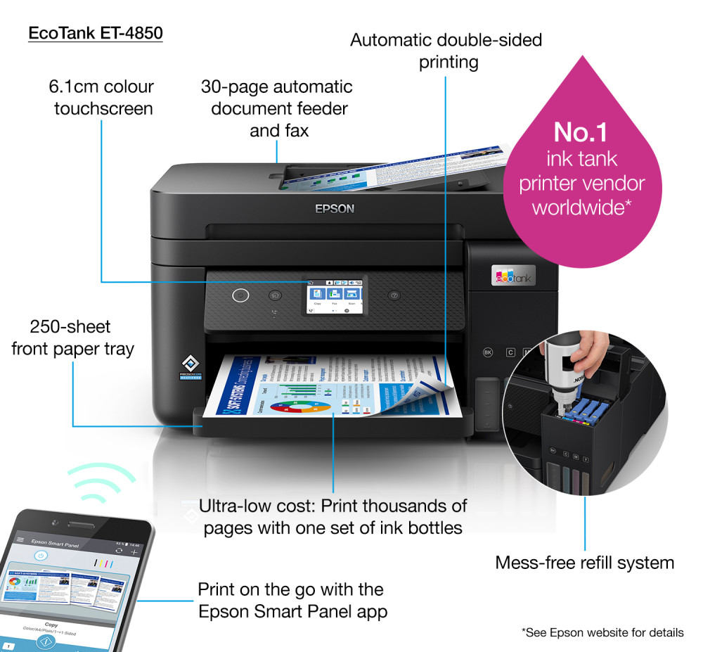 Epson EcoTank ET-4850 product photo