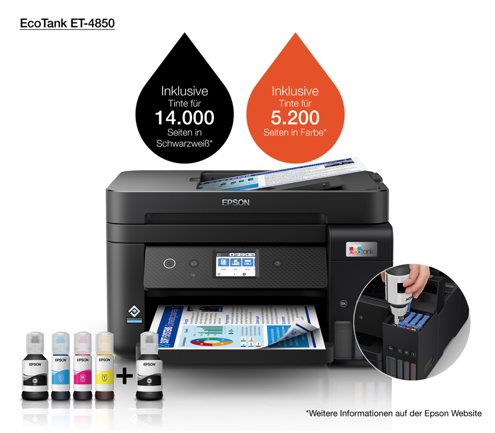 Epson EcoTank ET-4850 product photo