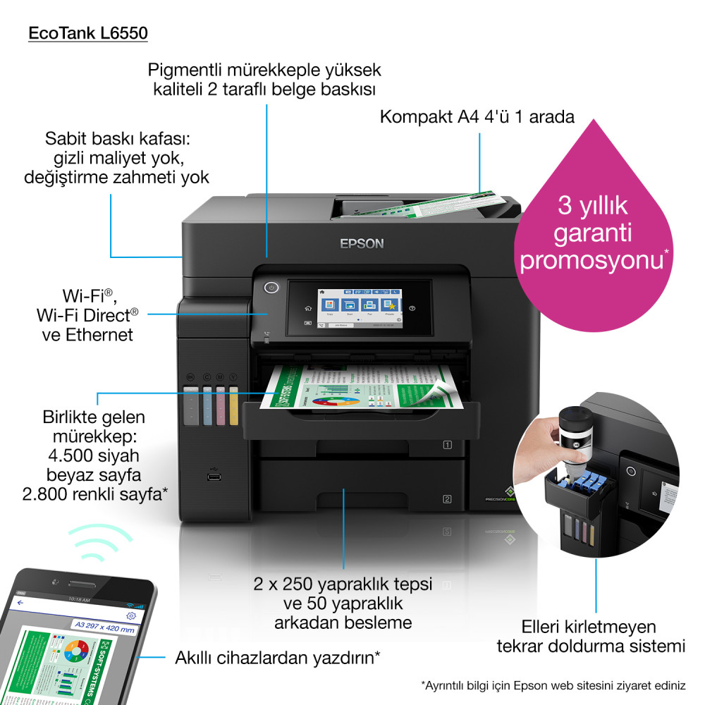 Epson EcoTank L6550 product photo