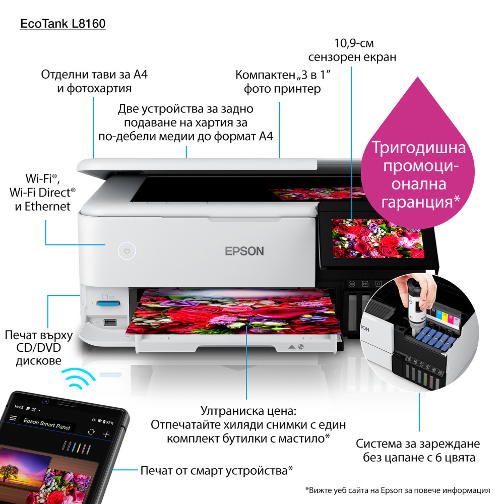 Epson EcoTank L8160 product photo