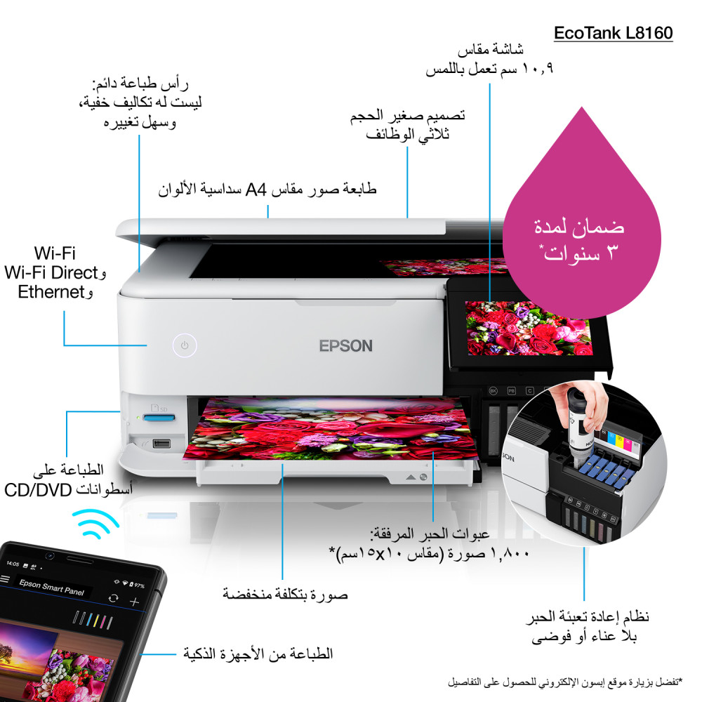Epson EcoTank L8160 product photo