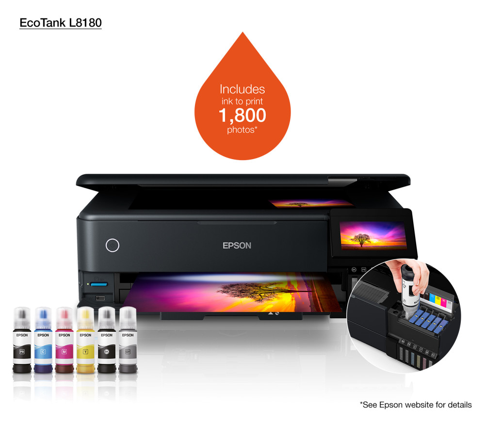 Epson EcoTank L8180 product photo