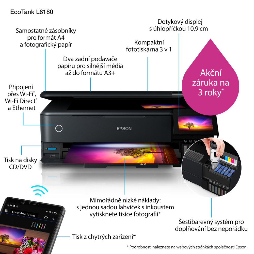 Epson EcoTank L8180 product photo