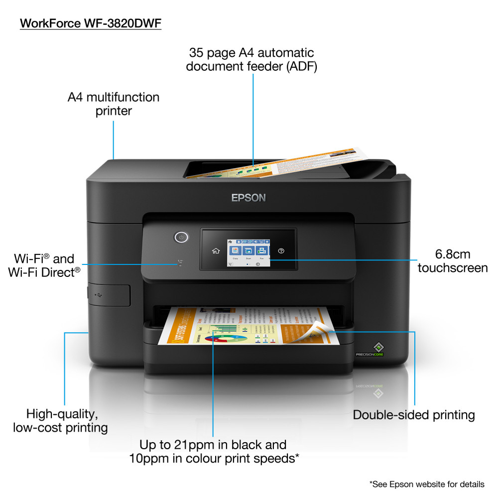 Epson WorkForce Pro WF-3820DWF product photo