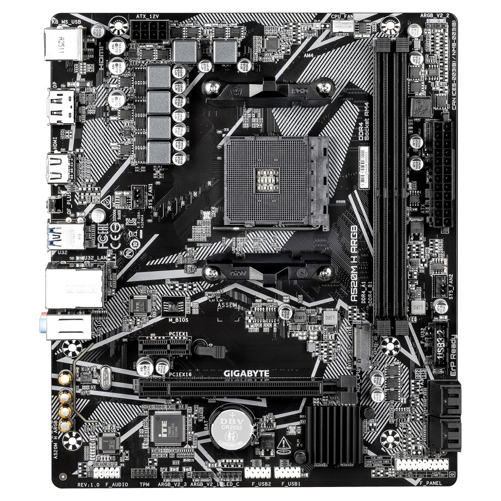 Gigabyte A520M H ARGB product photo
