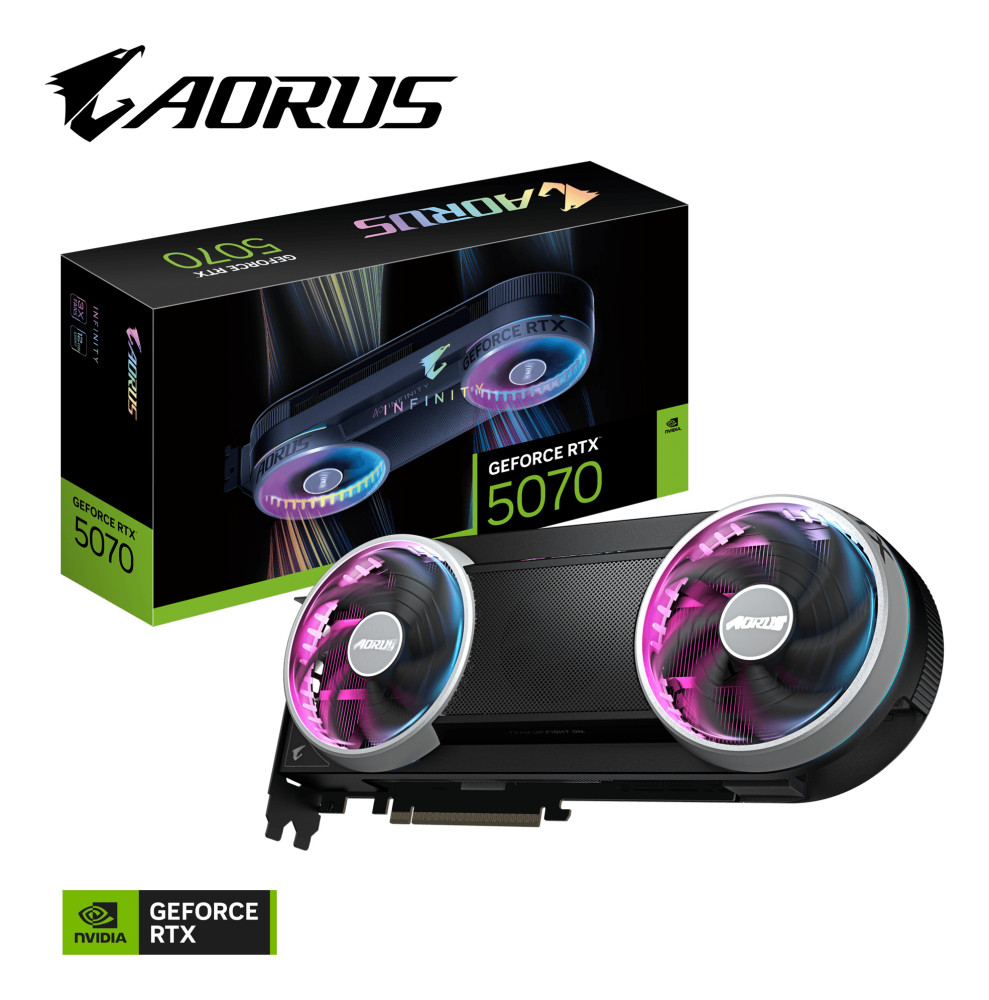 Gigabyte Aorus GeForce RTX 5070 Infinity product photo