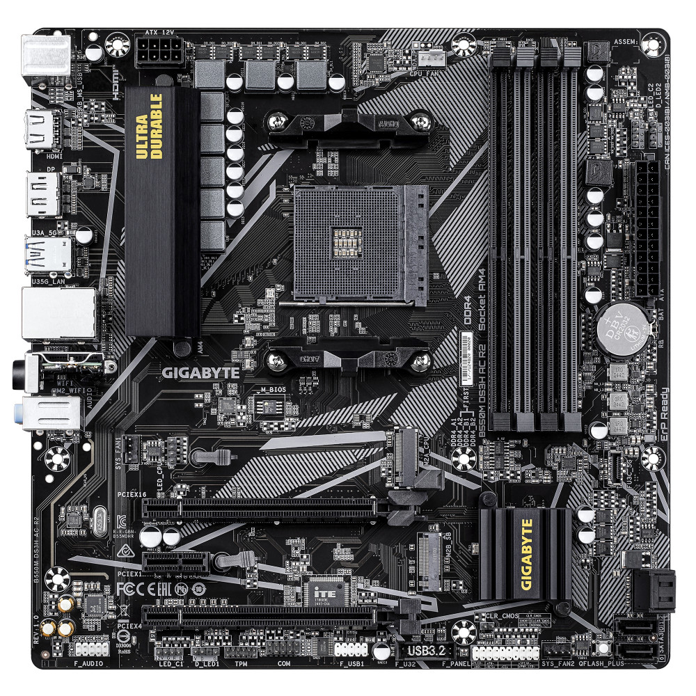 Gigabyte B550M DS3H AC R2 product photo