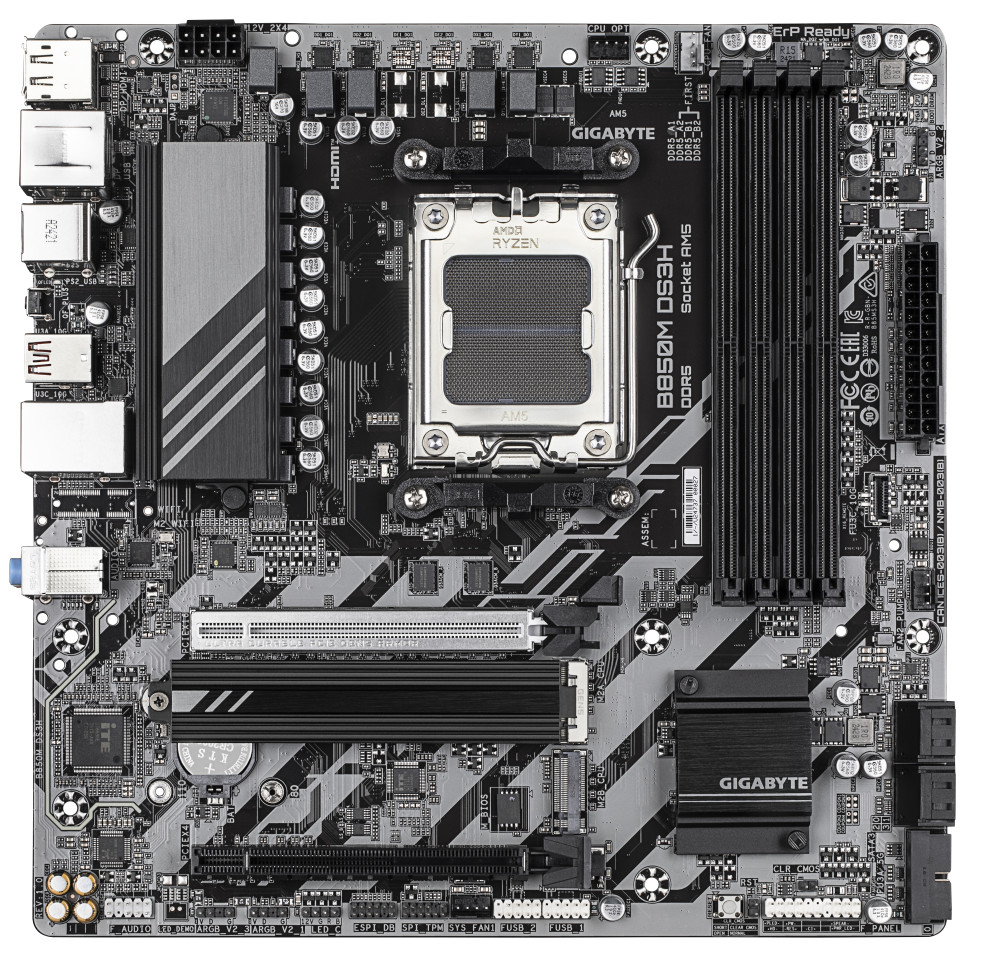 Gigabyte B850M DS3H product photo
