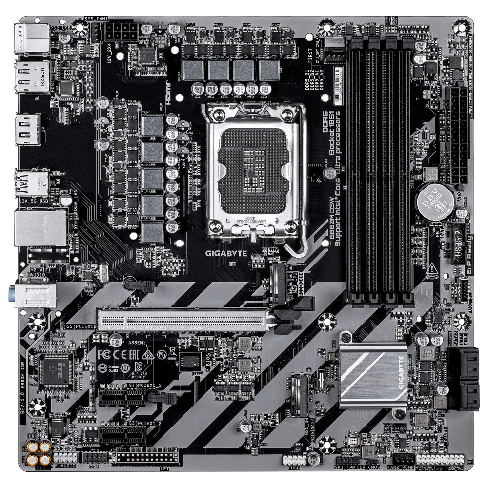 Gigabyte B860M D3W product photo