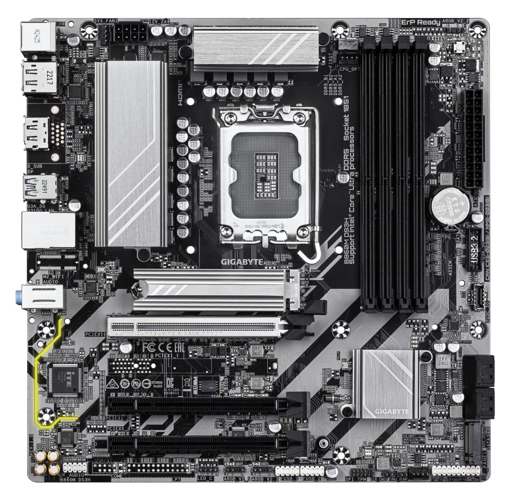 GIGABYTE B860M DS3H product photo