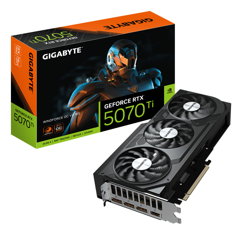 Gigabyte GeForce RTX 5070 Ti Windforce OC V2 product photo