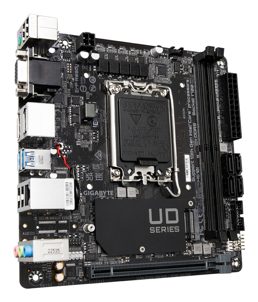 Gigabyte H610I product photo