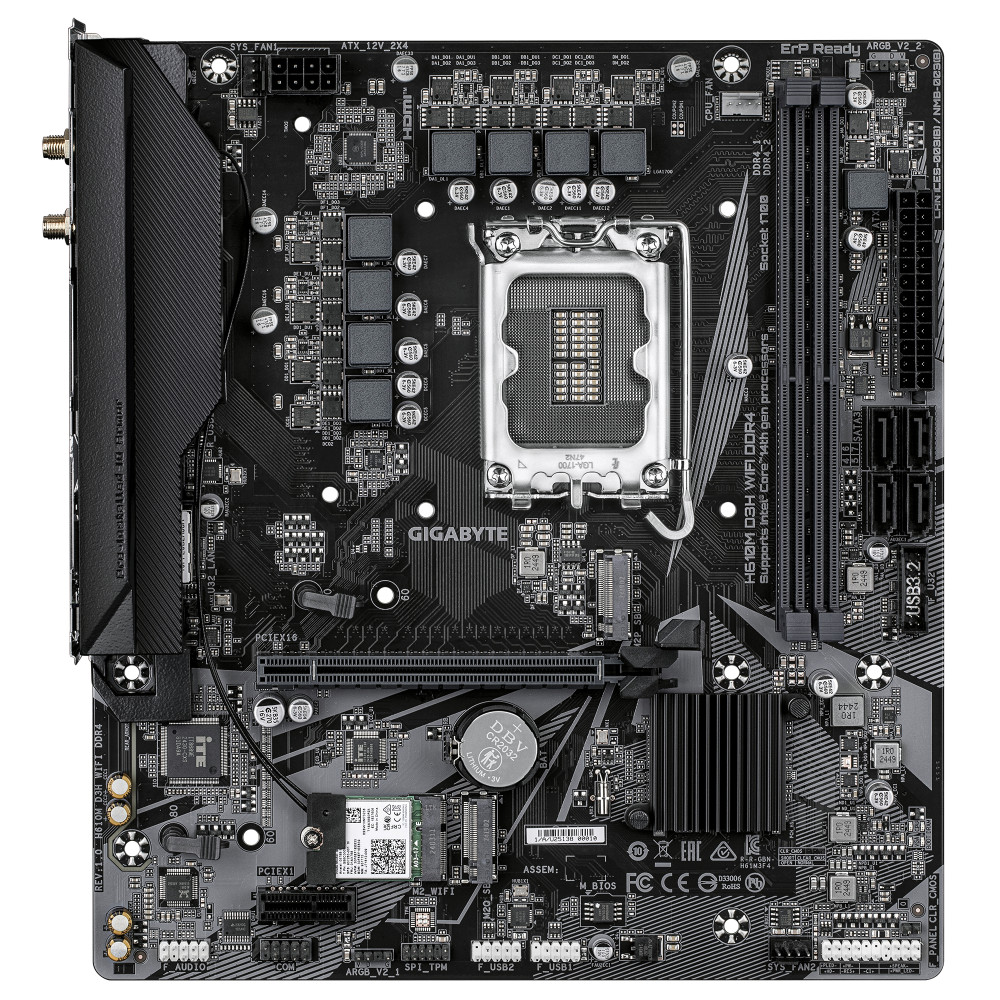 Gigabyte H610M D3H WIFI product photo