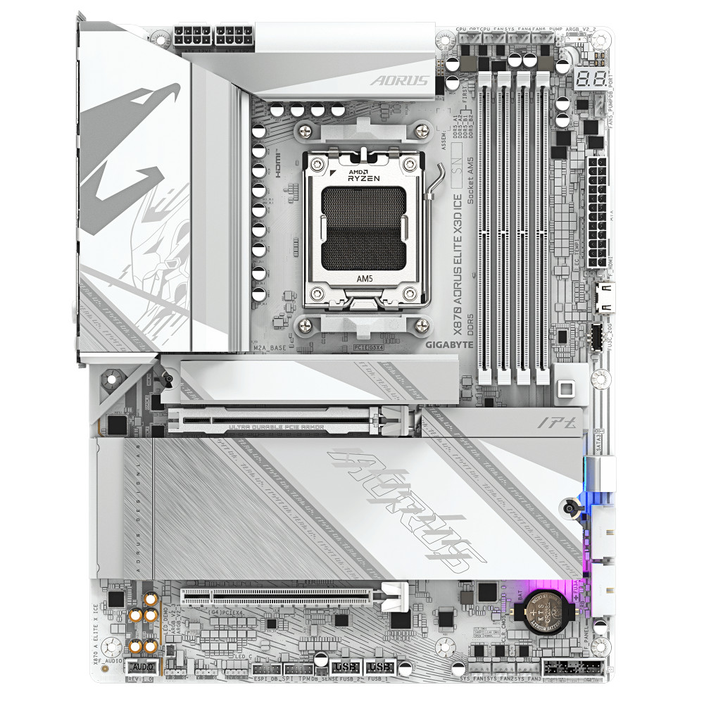 Gigabyte X870 AORUS Elite X3D ICE product photo