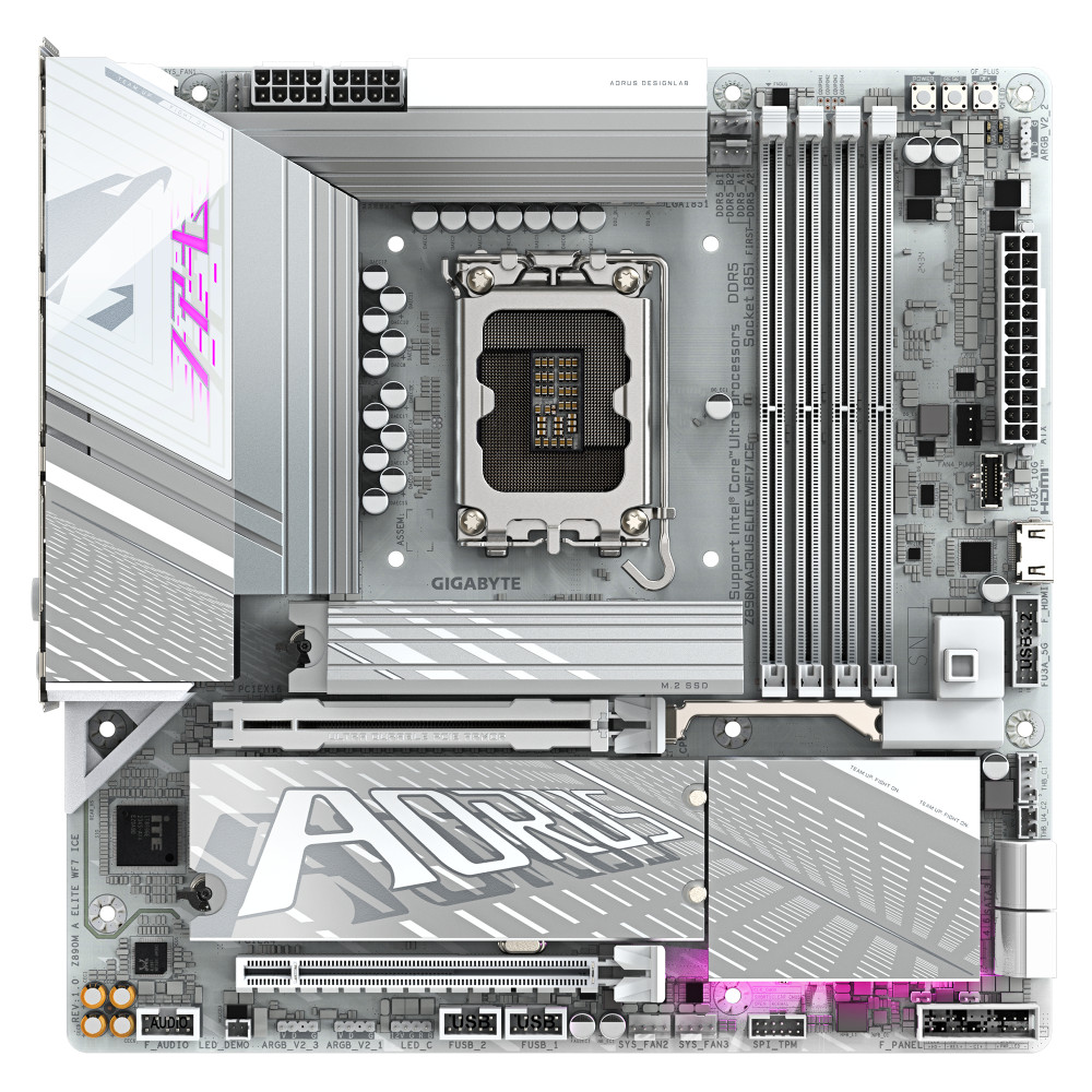 Gigabyte Z890M AORUS ELITE WIFI7 ICE product photo