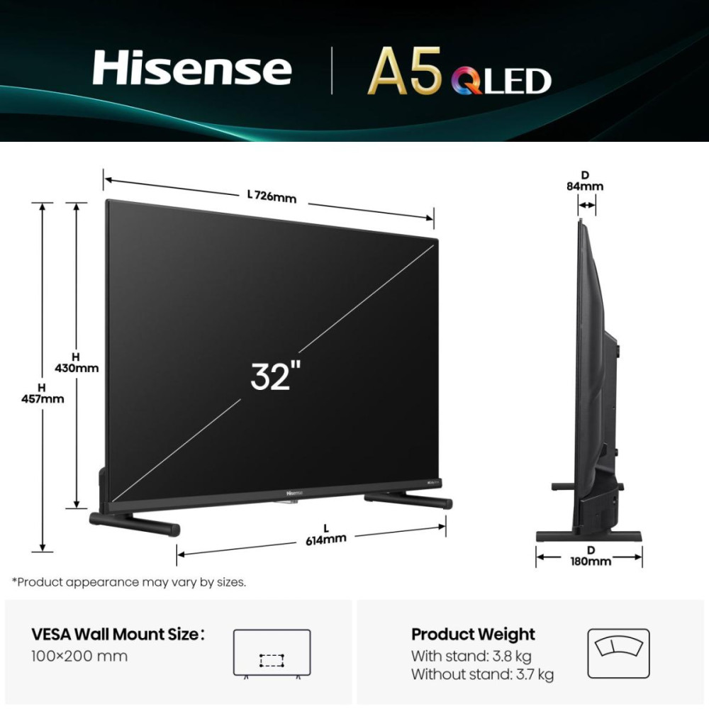 Hisense 32A5Q 32" product photo