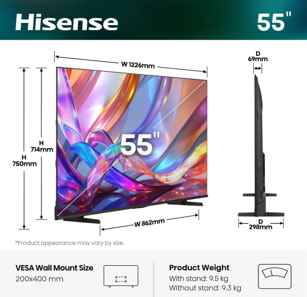 Hisense 55E7S 55" product photo