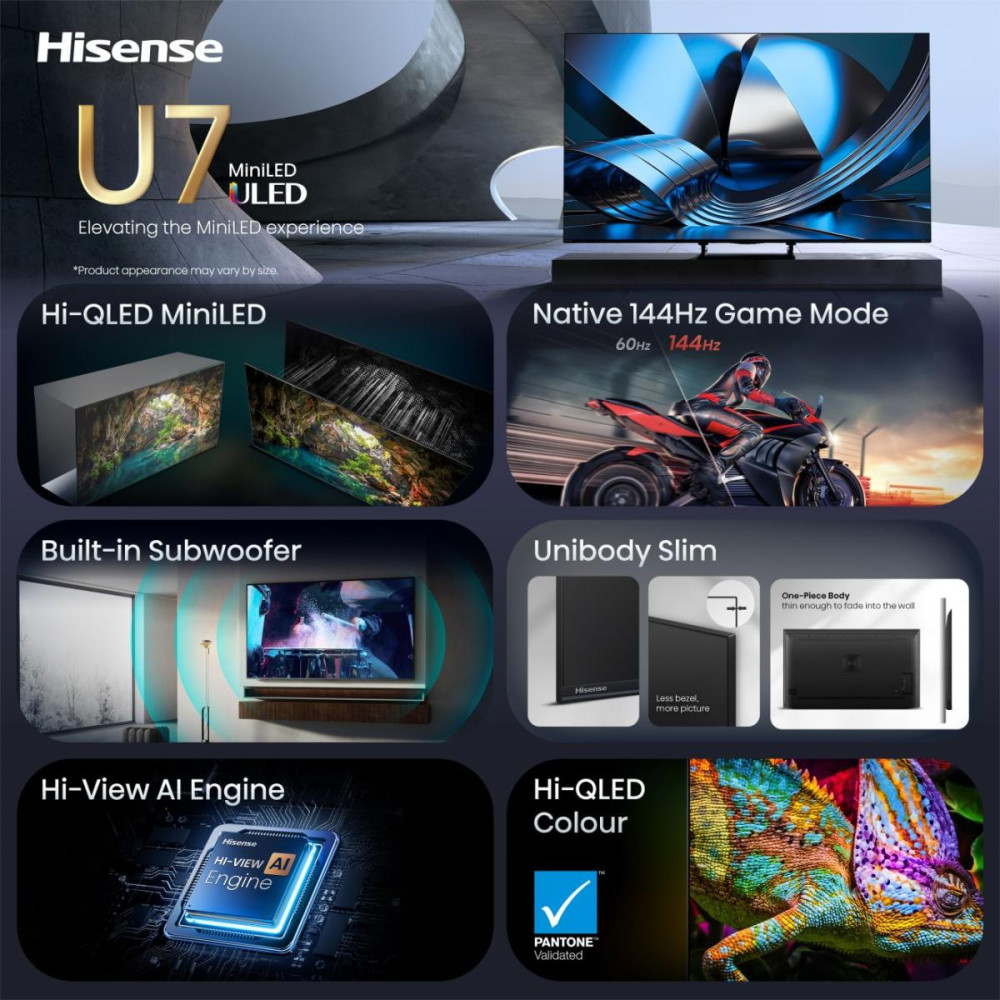 Hisense 55U7SE 55" product photo