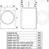 Hisense WD3S8043BW3 product thumbnail