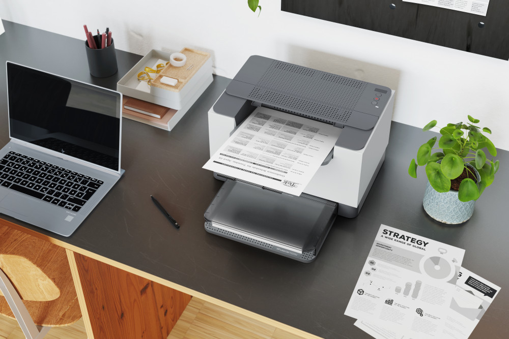 HP LaserJet M209d product photo