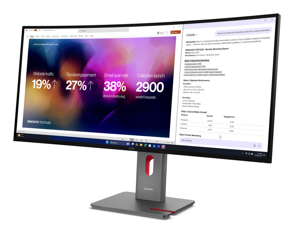 Lenovo ThinkVision P40WD-40 product photo