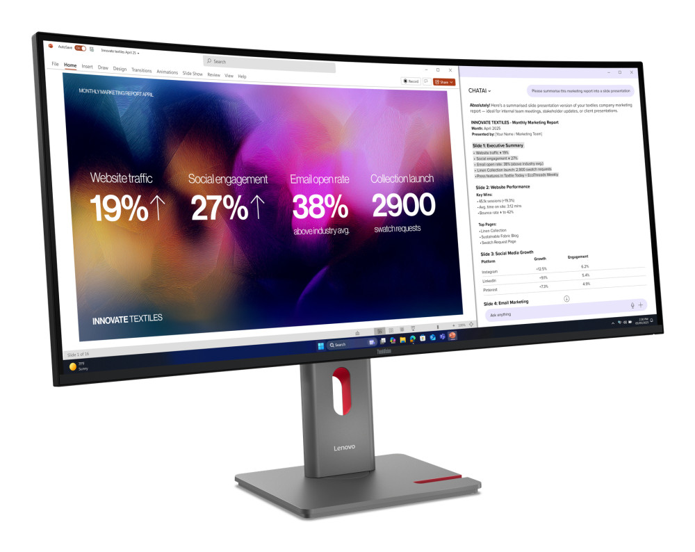 Lenovo ThinkVision P40WD-40 product photo
