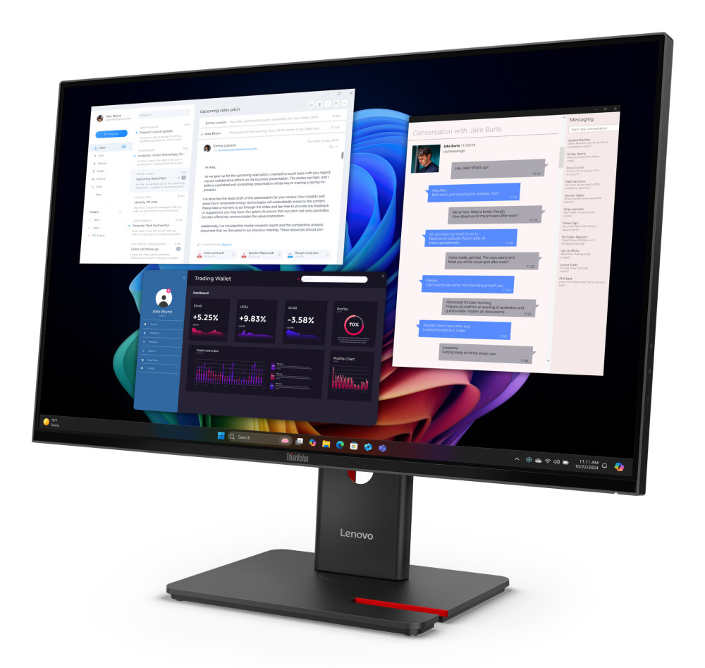 Lenovo ThinkVision T27UD-40 product photo