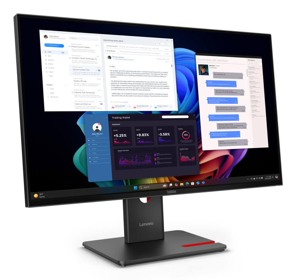 Lenovo ThinkVision T27UD-40 product photo