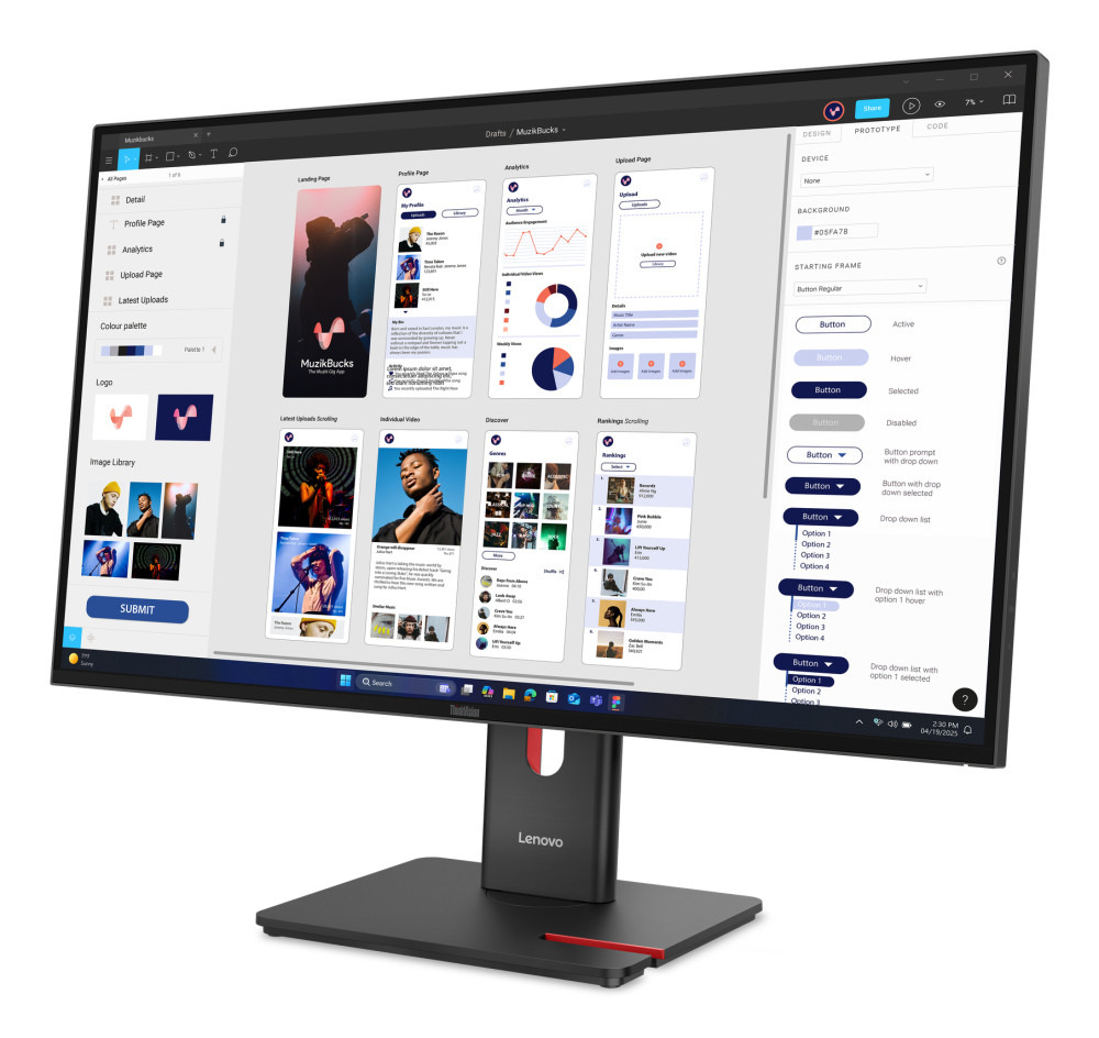 Lenovo ThinkVision T32UD-40 product photo
