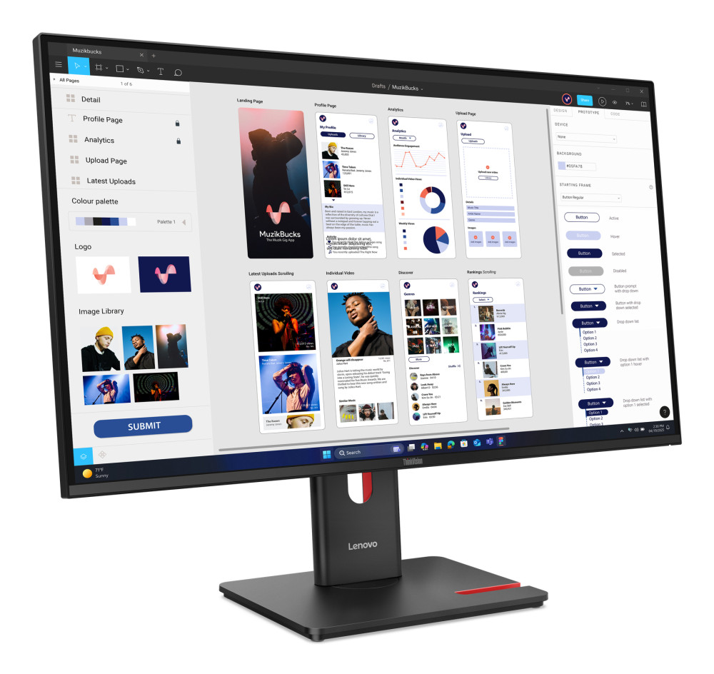 Lenovo ThinkVision T32UD-40 product photo
